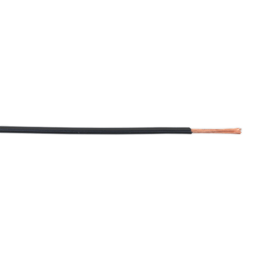 Sealey Automotive Cable Thin Wall Single 1mm 32/0.20mm 50m Black AC3220BK Sealey - Dynamic Drive