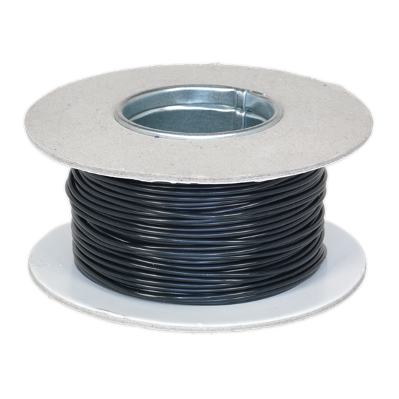 Sealey Automotive Cable Thin Wall Single 1mm 32/0.20mm 50m Black AC3220BK Sealey - Dynamic Drive