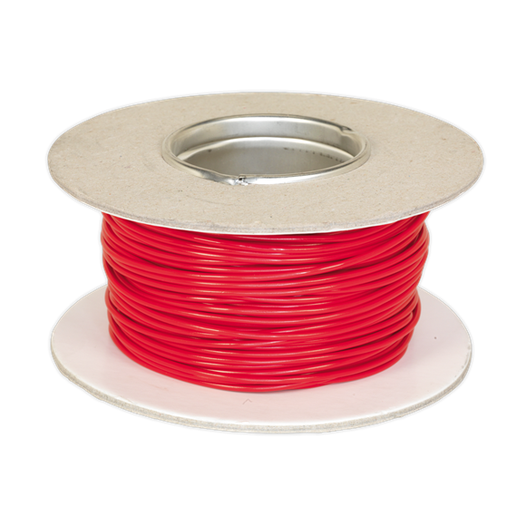 Sealey Automotive Cable Thin Wall Single 1mm 32/0.20mm 50m Red AC3220RE Sealey - Dynamic Drive