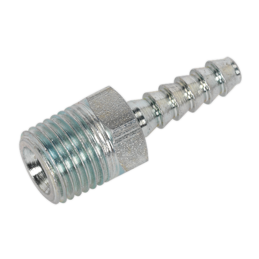 Sealey Screwed Tailpiece Male 1/4"BSPT 3/16" Hose Pack of 5 AC38 Sealey - Dynamic Drive
