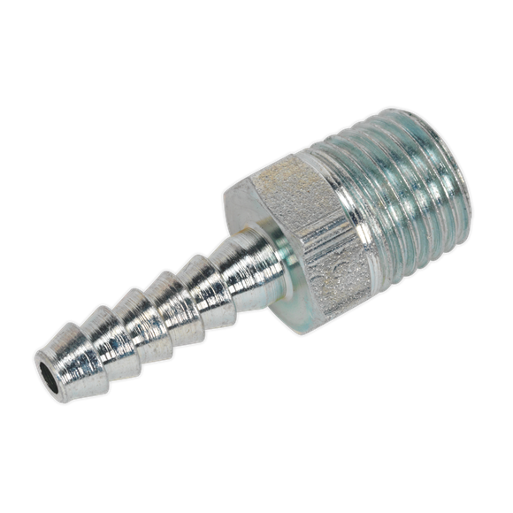 Sealey Screwed Tailpiece Male 1/4"BSPT 3/16" Hose Pack of 5 AC38 Sealey - Dynamic Drive