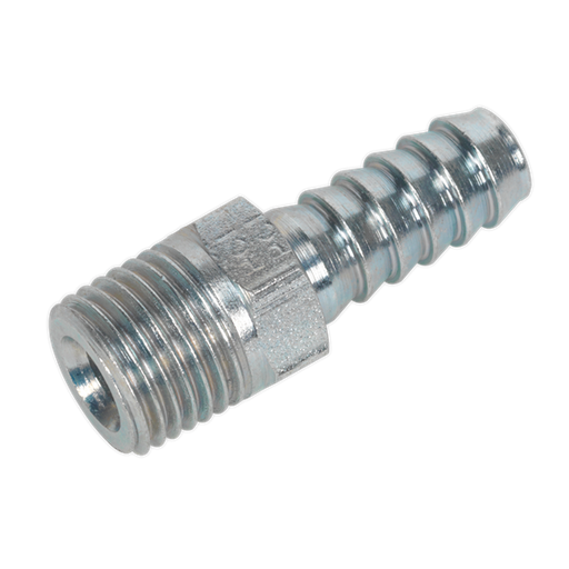 Sealey Screwed Tailpiece Male 1/4"BSPT 5/16" Hose Pack of 5 AC39 Sealey - Dynamic Drive