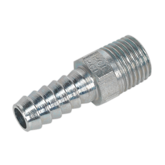 Sealey Screwed Tailpiece Male 1/4"BSPT 5/16" Hose Pack of 5 AC39 Sealey - Dynamic Drive