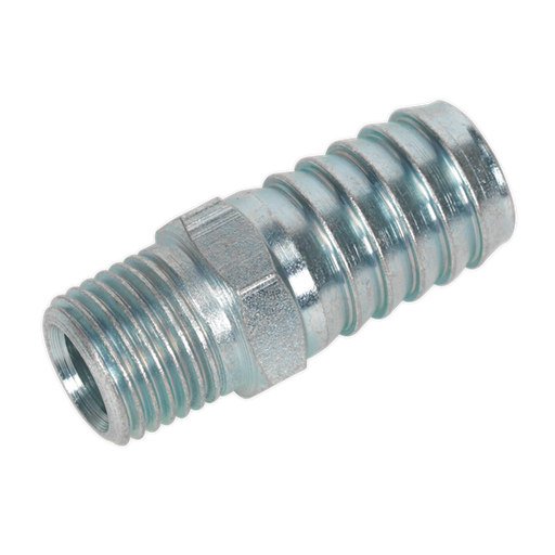 Sealey Screwed Tailpiece Male 1/4"BSPT 1/2" Hose Pack of 5 AC40 Sealey - Dynamic Drive
