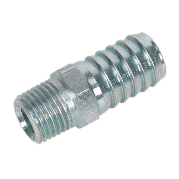 Sealey Screwed Tailpiece Male 1/4"BSPT 1/2" Hose Pack of 5 AC40 Sealey - Dynamic Drive