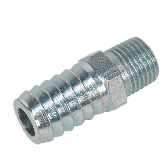 Sealey Screwed Tailpiece Male 1/4"BSPT 1/2" Hose Pack of 5 AC40 Sealey - Dynamic Drive
