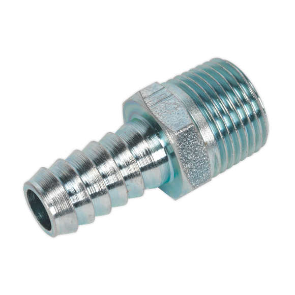 Sealey Screwed Tailpiece Male 3/8"BSPT 3/8" Hose Pack of 5 AC41 Sealey - Dynamic Drive