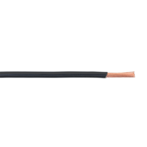 Sealey Automotive Cable Thin Wall Single 3mm 44/0.30mm 30m Black AC4430BK Sealey - Dynamic Drive