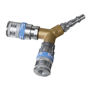 Sealey Twin Coupling Bodies Y-Adaptor AC55 Sealey - Dynamic Drive