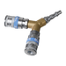 Sealey Twin Coupling Bodies Y-Adaptor AC55 Sealey - Dynamic Drive