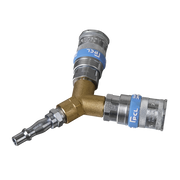 Sealey Twin Coupling Bodies Y-Adaptor AC55 Sealey - Dynamic Drive