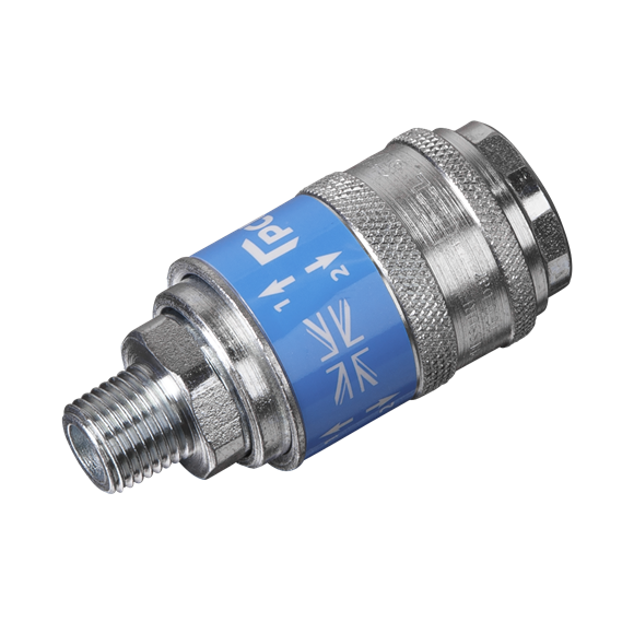 Sealey Safety Coupling Body Male 1/4"BSPT AC56 Sealey - Dynamic Drive