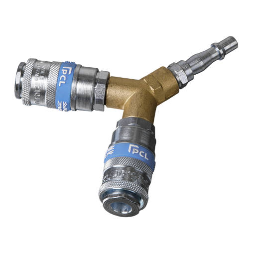 Sealey Twin Coupling Bodies Y-Adaptor AC87 Sealey - Dynamic Drive