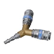 Sealey Twin Coupling Bodies Y-Adaptor AC87 Sealey - Dynamic Drive