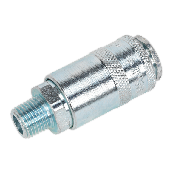 Sealey Coupling Body Male 1/4"BSPT Pack of 5 ACP01 Sealey - Dynamic Drive