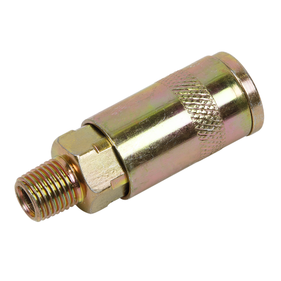 Sealey Coupling Body Male 1/4"BSPT Single ACX01 Sealey - Dynamic Drive