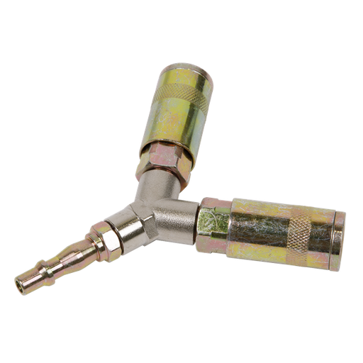 Sealey Twin Coupling Bodies Y-Adaptor ACX55 Sealey - Dynamic Drive