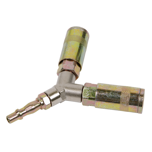 Sealey Twin Coupling Bodies Y-Adaptor ACX55 Sealey - Dynamic Drive