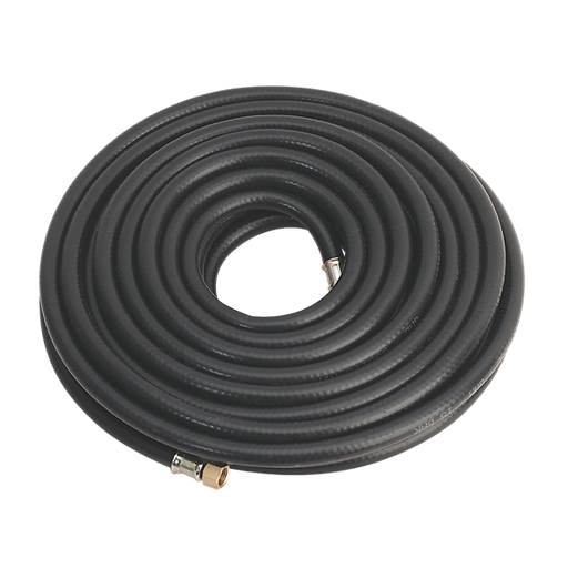 Sealey Air Hose 15m x8mm with 1/4"BSP Unions Heavy-Duty AH15RX Sealey - Dynamic Drive