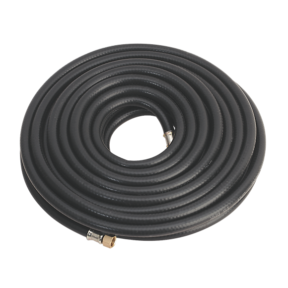Sealey Air Hose 15m x8mm with 1/4"BSP Unions Heavy-Duty AH15RX Sealey - Dynamic Drive