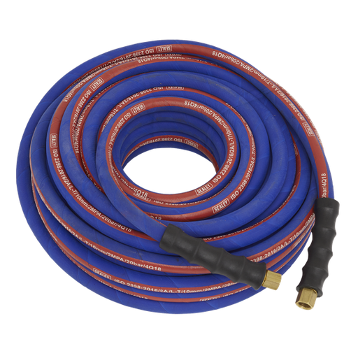 Sealey Air Hose 20m x8mm with 1/4"BSP Unions Extra Heavy-Duty AH20R Sealey - Dynamic Drive
