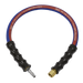 Sealey Air Leader Hose 600mm x10mm with Tailpiece & 1/4"BSP Union AH2R/38 Sealey - Dynamic Drive