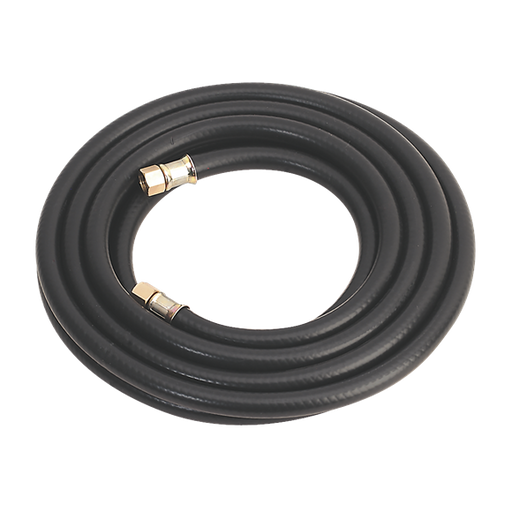 Sealey Air Hose 5m x8mm with 1/4"BSP Unions Heavy-Duty AH5RX Sealey - Dynamic Drive