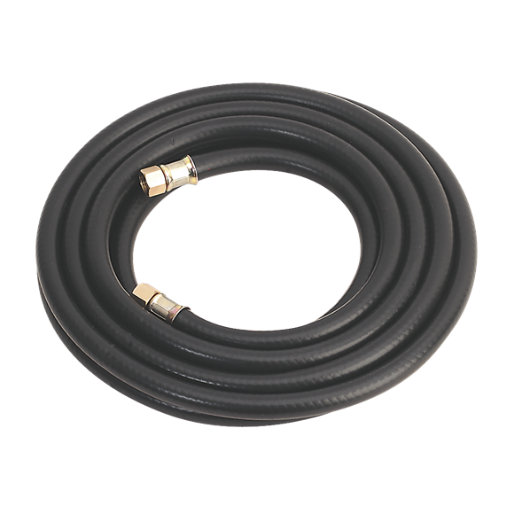 Sealey Air Hose 5m x8mm with 1/4"BSP Unions Heavy-Duty AH5RX Sealey - Dynamic Drive