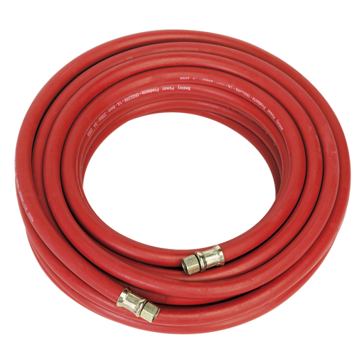 Sealey Air Hose 15m x8mm with 1/4"BSP Unions AHC15 Sealey - Dynamic Drive