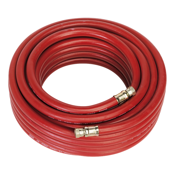 Sealey Air Hose 15m x10mm with 1/4"BSP Unions AHC1538 Sealey - Dynamic Drive
