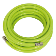 Sealey Air Hose High-Visibility 10m x8mm with 1/4"BSP Unions AHFC10 Sealey - Dynamic Drive