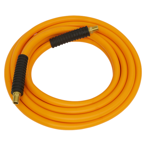 Sealey Air Hose 15m x10mm Hybrid High-Visibility with 1/4"BSP Unions AHHC1538 Sealey - Dynamic Drive