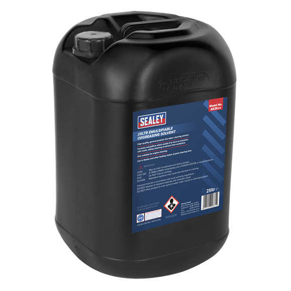 Sealey Degreasing Solvent Emulsifiable 25L AK25 Sealey - Dynamic Drive