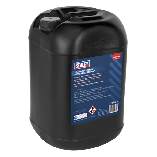 Sealey Degreasing Solvent Emulsifiable 25L AK25 Sealey - Dynamic Drive