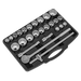 Sealey Socket Set 26pc 3/4"Sq Drive 12-point WallDrive AK2582 Sealey - Dynamic Drive
