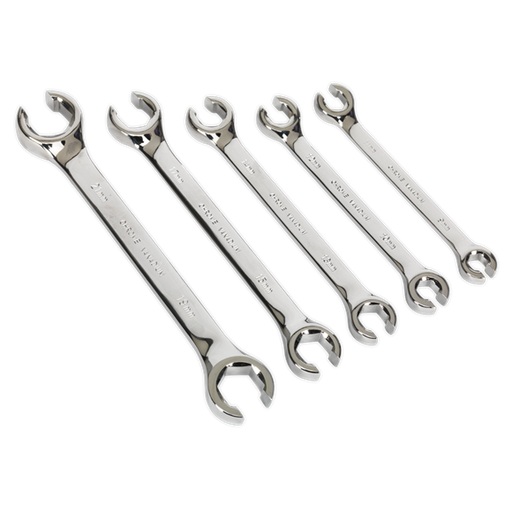 Sealey Flare Nut Spanner Set 5pc Metric AK2651 Sealey - Dynamic Drive