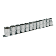 Sealey Socket Set 12pc 1/2"Sq Drive 6pt WallDrive Metric AK2695 Sealey - Dynamic Drive