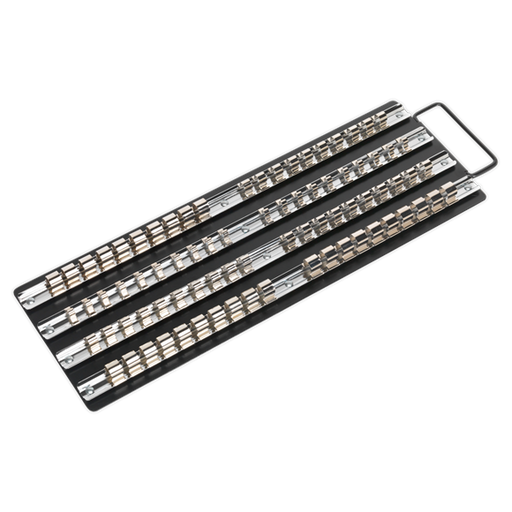 Sealey Socket Rail Tray Black 1/4" 3/8" & 1/2"Sq Drive AK271B Sealey - Dynamic Drive