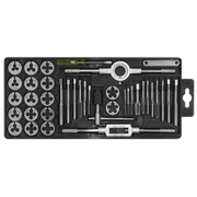 Sealey Tap & Die Set 40pc Split Dies Metric AK301 Sealey - Dynamic Drive