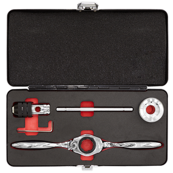 Sealey Bi-Directional Ratchet Tap & Die Holder Set 5pc Metric AK3027 Sealey - Dynamic Drive