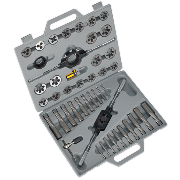 Sealey Tap & Die Set 45pc Split Dies Metric AK303 Sealey - Dynamic Drive