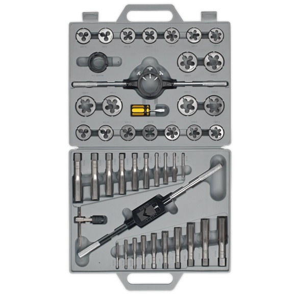 Sealey Tap & Die Set 45pc Split Dies Metric AK303 Sealey - Dynamic Drive