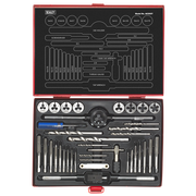 Sealey Tap & Die Set 37pc Split Dies Metric AK3037 Sealey - Dynamic Drive