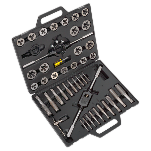 Sealey Tap & Die Set 45pc Split Dies Imperial AK303IMP Sealey - Dynamic Drive
