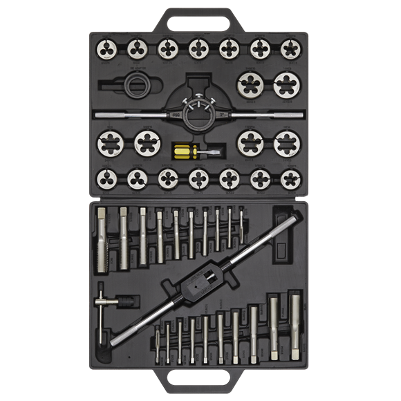 Sealey Tap & Die Set 45pc Split Dies Imperial AK303IMP Sealey - Dynamic Drive