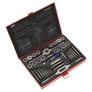 Sealey 40pc Mechanic's Tap & Die Set Split Dies Metric Self-Centre Sealey  - Dynamic Drive