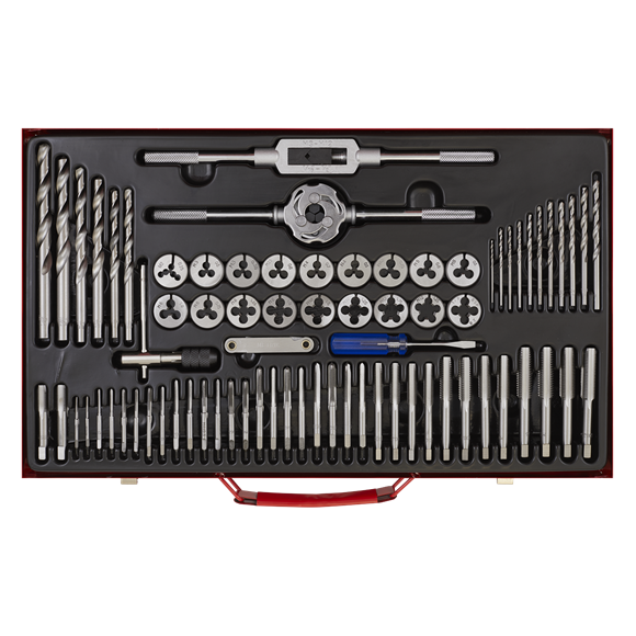 Sealey Tap & Die Set 76pc Split Dies Metric AK3076 Sealey - Dynamic Drive