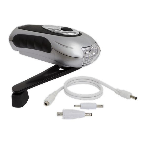 Sealey Wind-Up Torch 3 LED Rechargeable AK3305 Sealey - Dynamic Drive