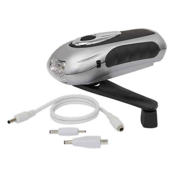 Sealey Wind-Up Torch 3 LED Rechargeable AK3305 Sealey - Dynamic Drive