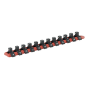 Sealey Socket Retaining Rail with 12 Clips 3/8"Sq Drive AK3812 Sealey - Dynamic Drive